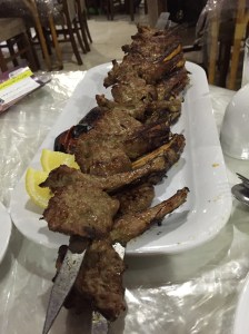 150403 Lamb chops at best restaurant on island